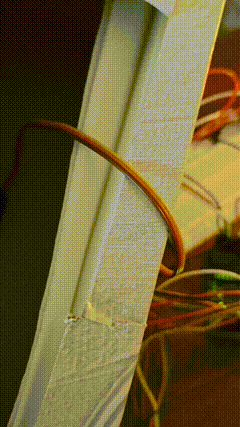 GIF of the RFID lock box prototype opening after authentication