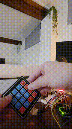 GIF showing overview of RFID lock box prototype operation